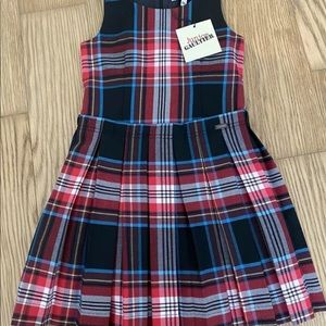 New JUNIOR GAULTIER Girl Tartan Dress Size 6